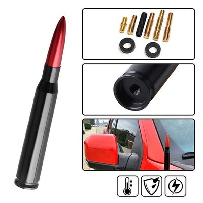 Fits Toyota Tundra 2007-2013 Stubby Short Bullet Antenna Mast Antenna Black Red