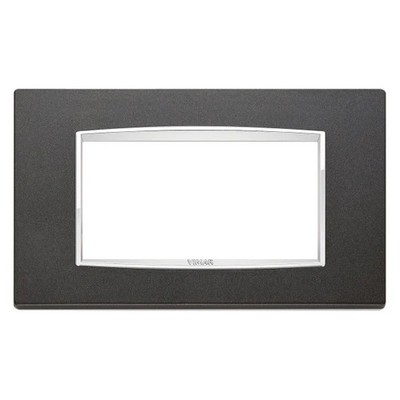 Vimar Eikon Classic 4M Metal Cover Plate Matte Anthracite   Durable Marine-Gr