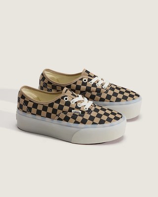 Vans Authentic Plateau Original Schuhe hellbraun/weiß