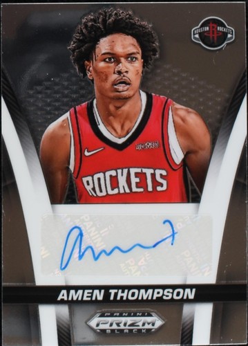 2024-25 Panini Prizm Black Amen Thompson Sensational Signatures 