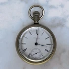 1899 Elgin 208 Pocket Watch 18s 7j For Repair Bad Mainspring Slips Runs ⌚
