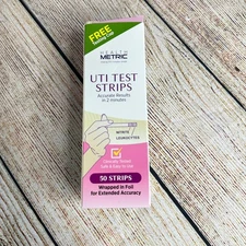Health Metric UTI Test Strips 50pk EXP 2026/05/08 - Results in 2 minutes Medical