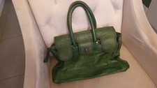 Borsa Liebeskind, stile Birkin, bella patina, chiusura speciale, verde 