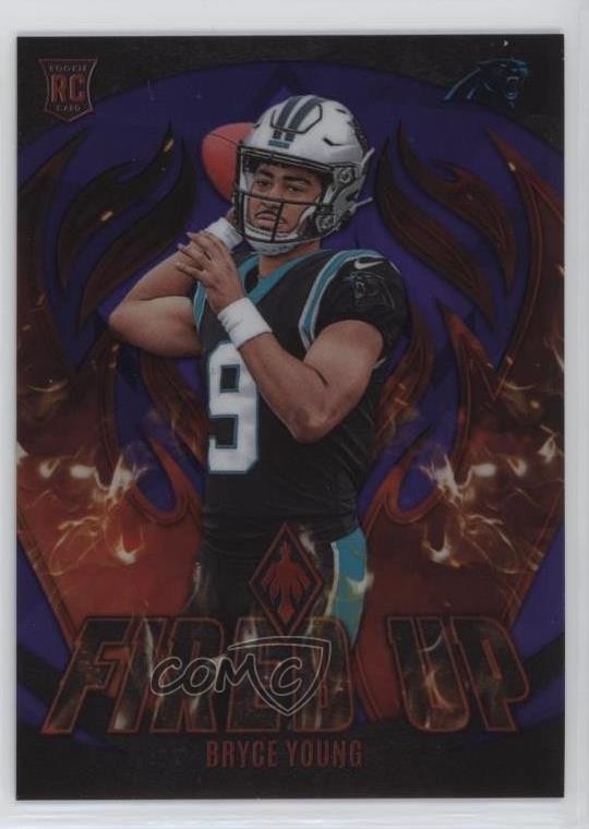 2023 Panini Phoenix Fired Up Purple 50/99 Bryce Young #FU-4 Rookie RC 1ey0