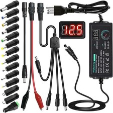 Universal Power Supply 3V 24V 3A 72W Adjustable Variable 3V 5V 9V 12V balck