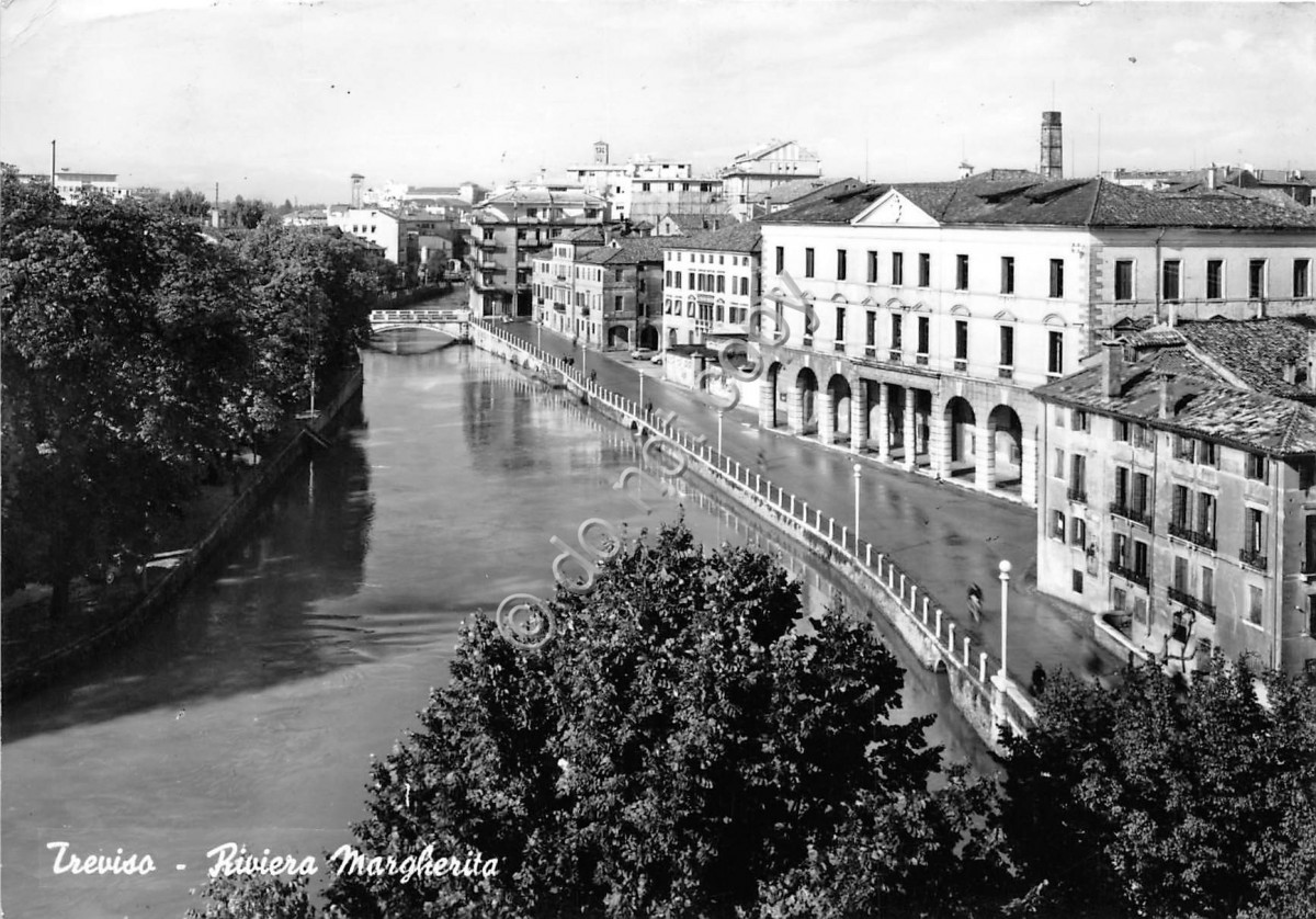 Cartolina Treviso Riviera Margherita 1962