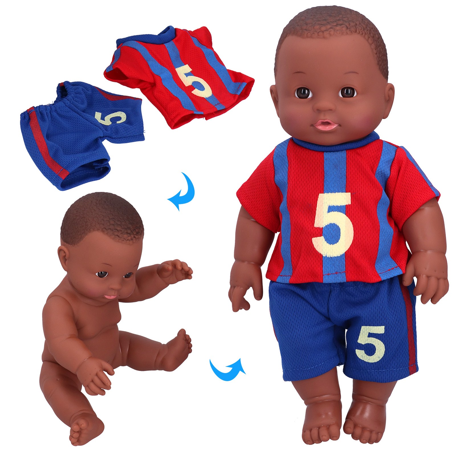 Lifelike 30cm Baby Doll Toy For Children's Doll Collection Easy To Use