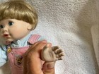 Unbranded Kids Pink White Overalls Porcelain Doll — photo 6