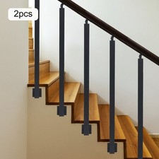 2Pcs Stair Baluster Posts Deck Adjustable Stair Balcony Railing Posts Kit 90cm