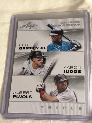 2024 Legends Edition Triple #ELE-63 Ken Griffey Jr/Aaron Judge/ Albert Pujols