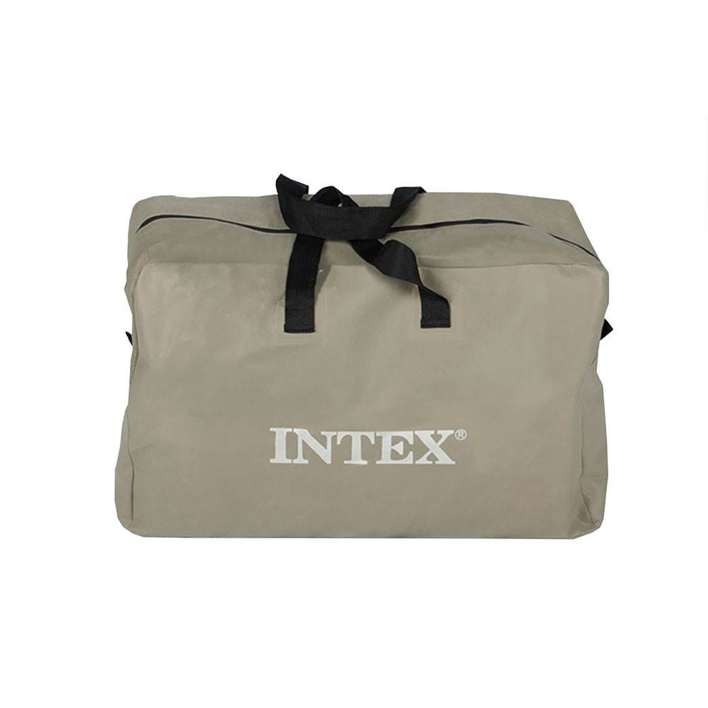Intex 5 Person Inflatable Fishing Boat, Trolling Motor and Boat Motor Mount Kit
