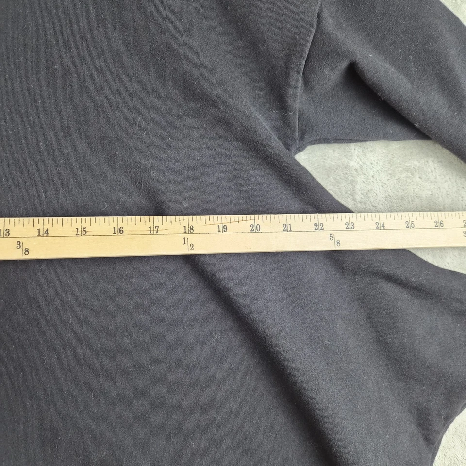 Concept Top Womens 0 Black Asymmetrical Hem Crew Neck Pullover Lagenlook Minimal - Image 3 of 4