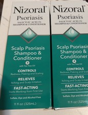 2 Pack - Nizoral Psoriasis Scalp Shampoo and Conditioner, 22 oz Total, Exp 11/27