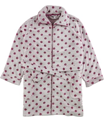 Charter Club Womens Polka Dot Short Robe, Red, XX-Large
