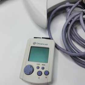 Sega Dreamcast HKT-3020, Tested & Working w/ Controller and VMU Read AS IS