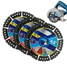 3pcs Diamond Multi-Purpose Saw Blades,4.5 Inch Heavy Duty Diamond Cutting Blades