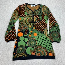 Girdear Henley Knit Sweater Dress Size 105 Women's Long Sleeve Multicolor