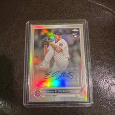 2022 Topps Chrome Update Refractor Auto Ethan Roberts RC Rookie Card #AC-ERO