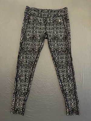The North Face Leggings Womens Large Black & White Running WorkOut Stretch Pants