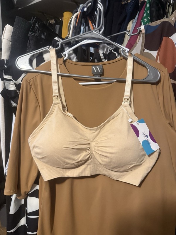Valcatch Seamless Nursing & Maternity Bra – Ivory – Size XL