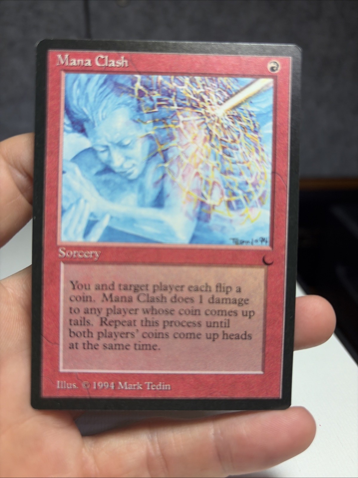 MTG Mana Clash 1x The Dark DRK LP - Vintage Magic the Gathering
