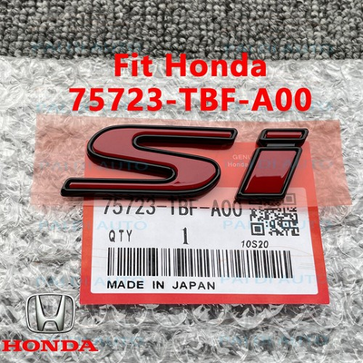#ad GENUINE OEM Black Red Si Emblem For Honda civic 2016 2025 75723 TBF A00 $15.99