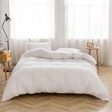 Bedding Duvet Cover Set100 Washed Cotton Duvet Cover Linen Like Textured