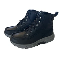 Wolverine Ride Wedge Moc EB Waterproof Mens 6in Black Work Boots 9.5M W240038