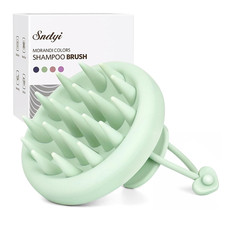 Silicone Scalp Massager Shampoo Brush, Hair Scrubber with Soft Silicone Bristles