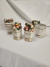 Fritz And Floyd, "Snowy Woods", Salt, Pepper, Creamer, and Sugar, Set