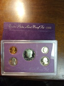 1988 U S Proof Set Purple Box S Mint 