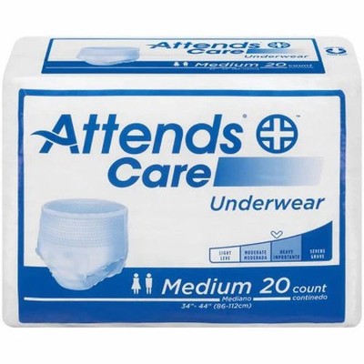 Absorbent Underwear  Case Of 4 By Attends