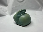 Van Briggle Pottery Turquoise Bunny Rabbit Figure - Colorado Springs Teal Blue