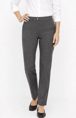 NWT Talbots Women s Size 12L Gray Polyester Blend Signature Dress Pants