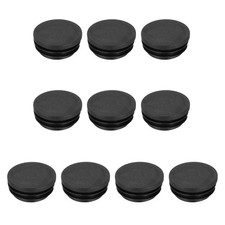 10 PCS Black Round Plastic Hole Plugs 38mm 1.5" OD