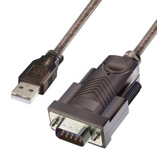 USB to RS232 Adapter with FTDI Chipset: 6ft USB 2.0 Male to RS232 Female DB9 Se