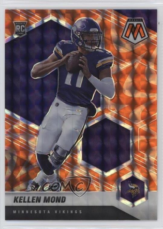 2021 Panini Mosaic Rookies Reactive Orange Mosaic Prizm Kellen Mond #321 0y4s