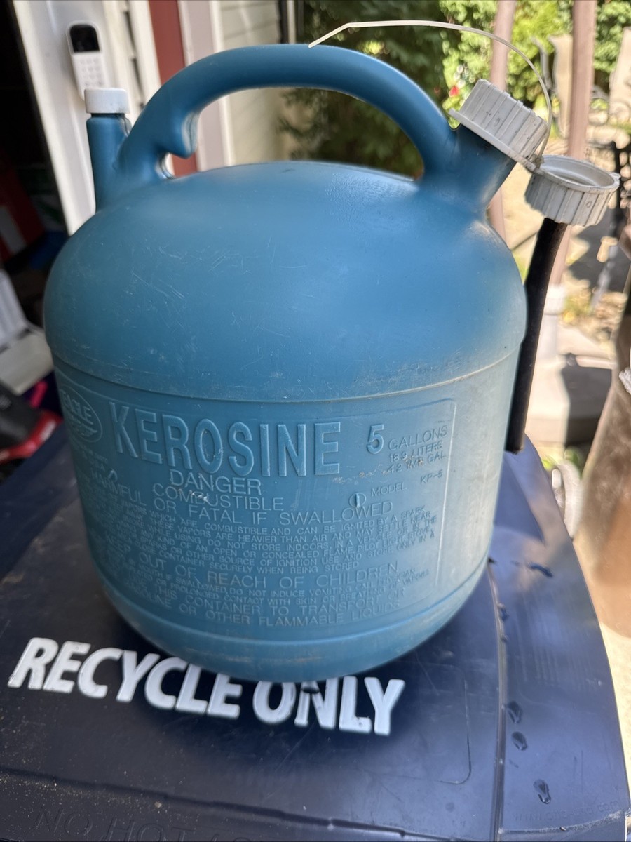 Vintage EAGLE 5 Gallon Round Gas Kerosene Can Model KP-5 Pre Ban