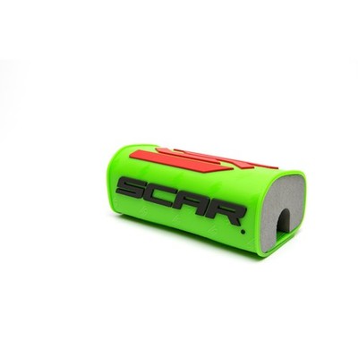Protector/morcilla de manillar scar 3d (para manillar sin barra)-verde fluor