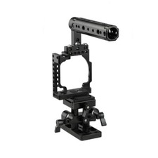 CAMVATE Aluminum Cage With QR Baseplate For Sony A6600 A6500 A6400 A6300 A6000