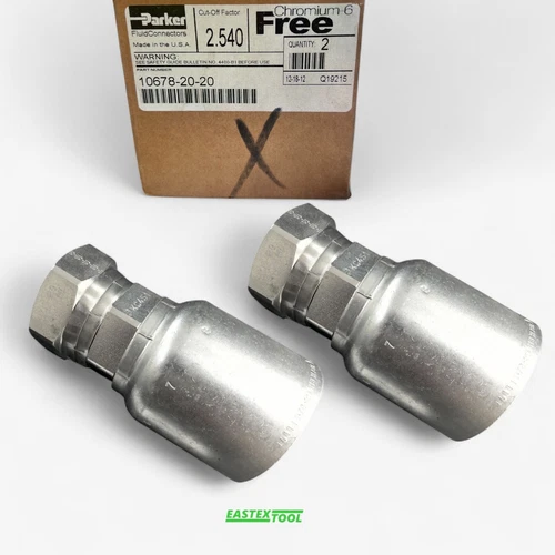 PARKER  10678-20-20 SERIES 78 CRIMP HOSE FITTING PERMANENT FEMALE JIC 37°