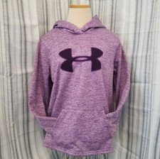Under Armour Storm Womens Size Medium Pull Over Hoodie Purple/Pink Logo Sweater