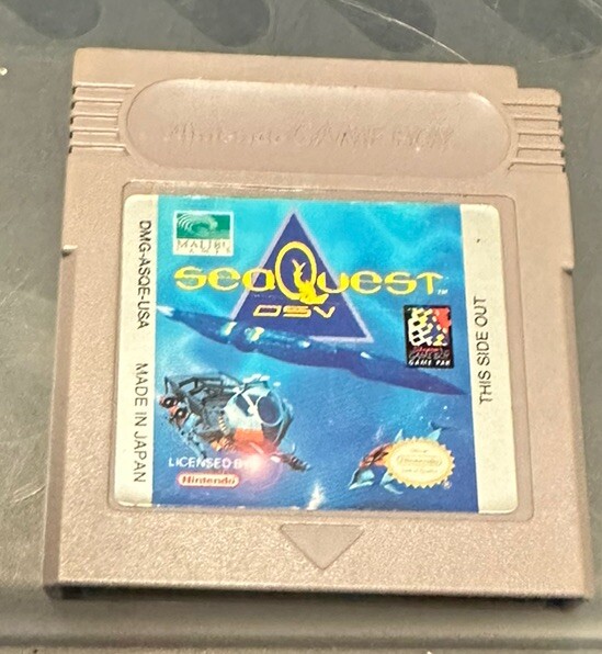 SeaQuest DSV (Nintendo Game Boy, 1994) GB Authentic Tested & Working (see pics)