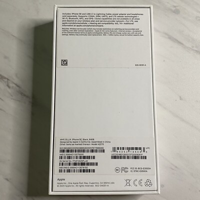 Apple iPhone SE 2nd Gen. - 64GB - Black *BOX ONLY* | eBay