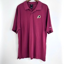 Reebok Washington Redskins NFL Team Apparel Polo RETIRED Logo Size Large
