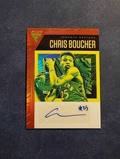 Chris Boucher 2019-20 Panini Chronicles Red Flux Prizm Auto FA-CBO