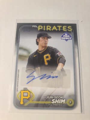 2024 Topps Pro Debut Autograph Jun-Seok Shim #PD-59 Pittsburgh Pirates
