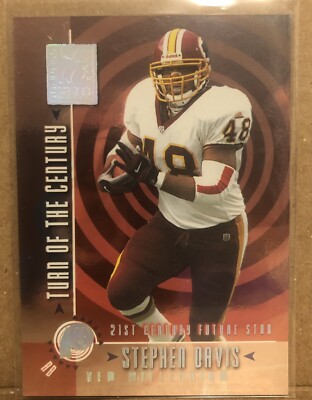 Stephen Davis 2000 Donruss Elite Turn Century New Millenium /1000 Washignton