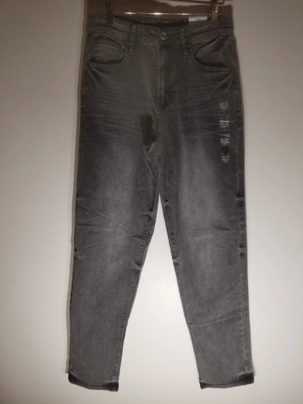 Jean gris homme Rue 21 28X32 Supreme Flex coupe ample neuf avec étiquettes
