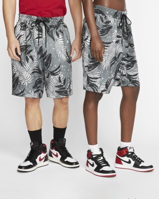 Nike Jordan Jumpman Printed Knit Shorts (Black) - Large - New